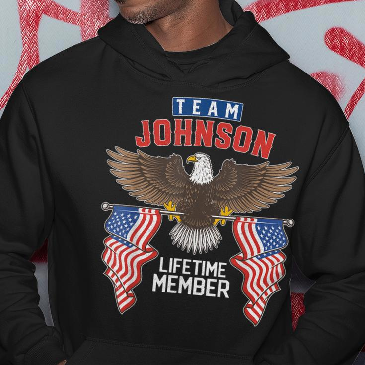 Team Johnson Lifetime Member Us Flag Hoodie Funny Gifts