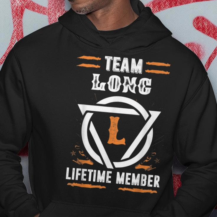 Team Long Lifetime Member Gift For Surname Last Name Men Hoodie Graphic Print Hooded Sweatshirt Funny Gifts