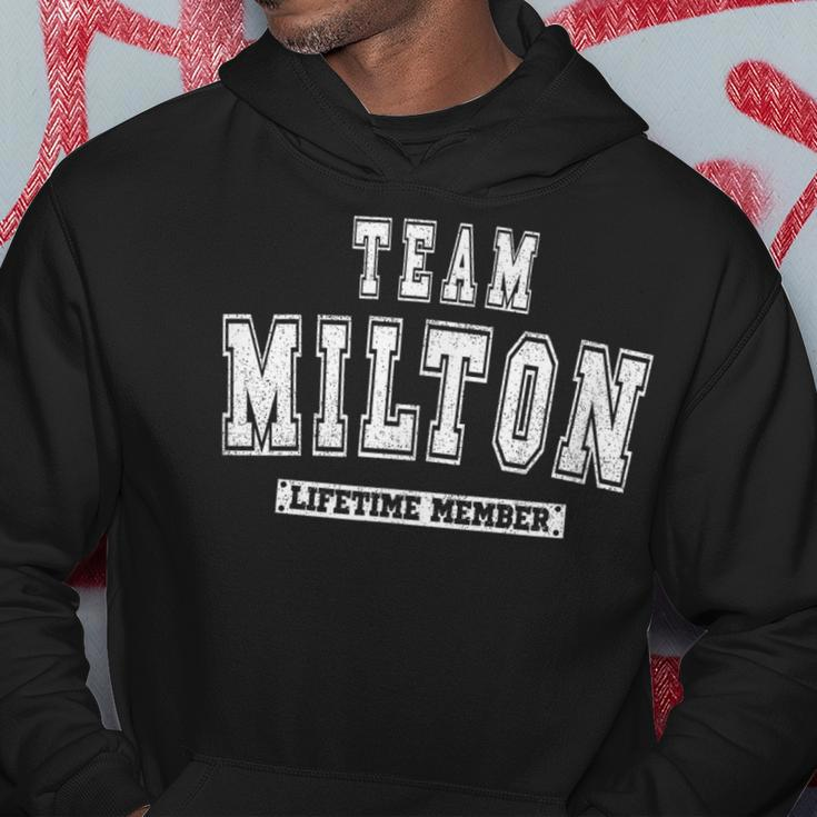Team Milton Lifetime Member Family Last Name Hoodie Personalized Gifts