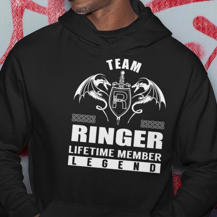 Team Ringer Logo Team Ringer Lifetime Member Legend Hoodie - Seseable