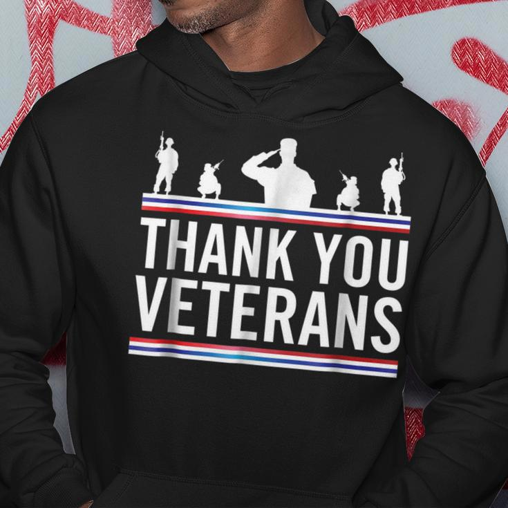 Thank You Veterans Day Military Vets Patriotic Salute Hoodie Unique Gifts