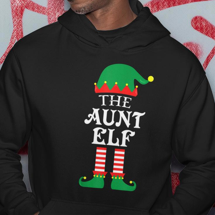 The Aunt Elf Matching Family Group Christmas Pajama Hoodie Unique Gifts