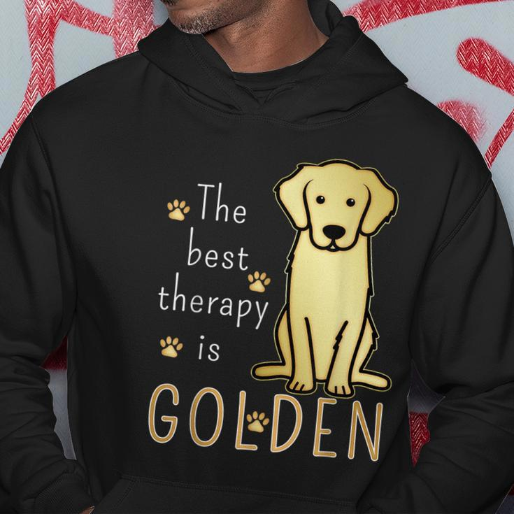 The Best Therapy Is Golden Retriever Dog Hoodie Unique Gifts