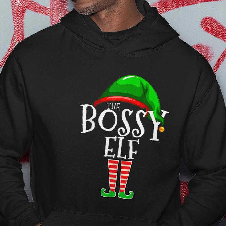 The Bossy Elf Group Matching Family Christmas Gift Funny Hoodie Unique Gifts