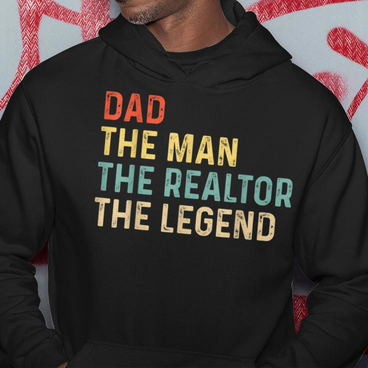 The Dad The Man The Realtor The Legend Real Estate Agent Hoodie Funny Gifts