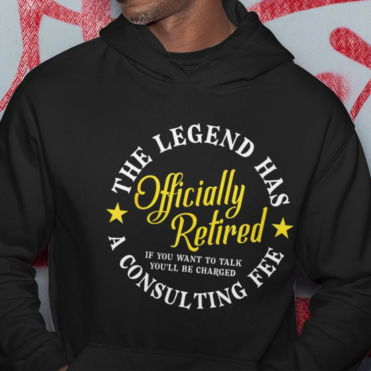 The Legend Has Officially Retired Funny Retirement Men Hoodie Unique Gifts