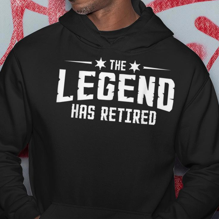 The Legend Has Retired Retirement Dad Father Gift Hoodie Funny Gifts
