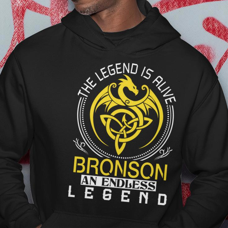 The Legend Is Alive Bronson Family Name Hoodie Funny Gifts