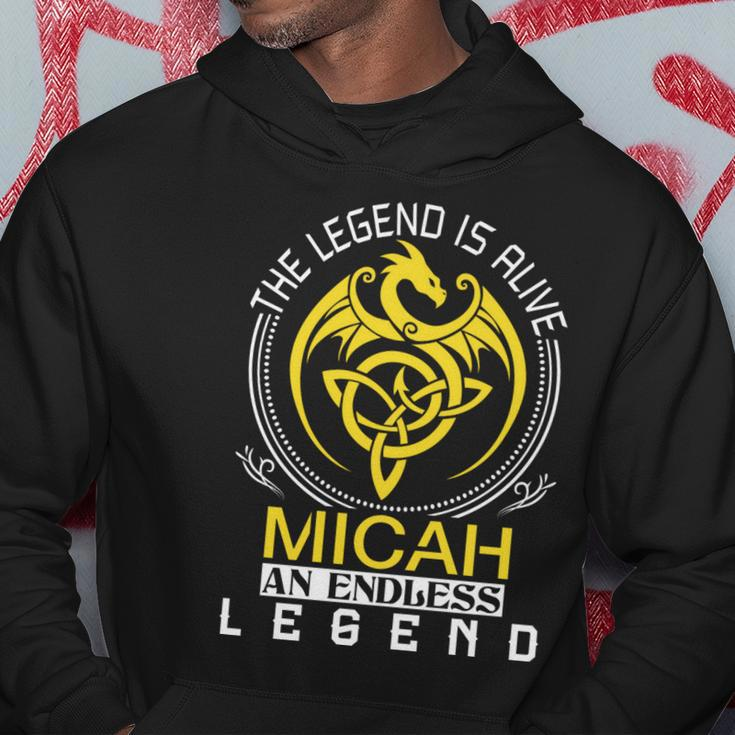 The Legend Is Alive Micah Family Name Hoodie Funny Gifts