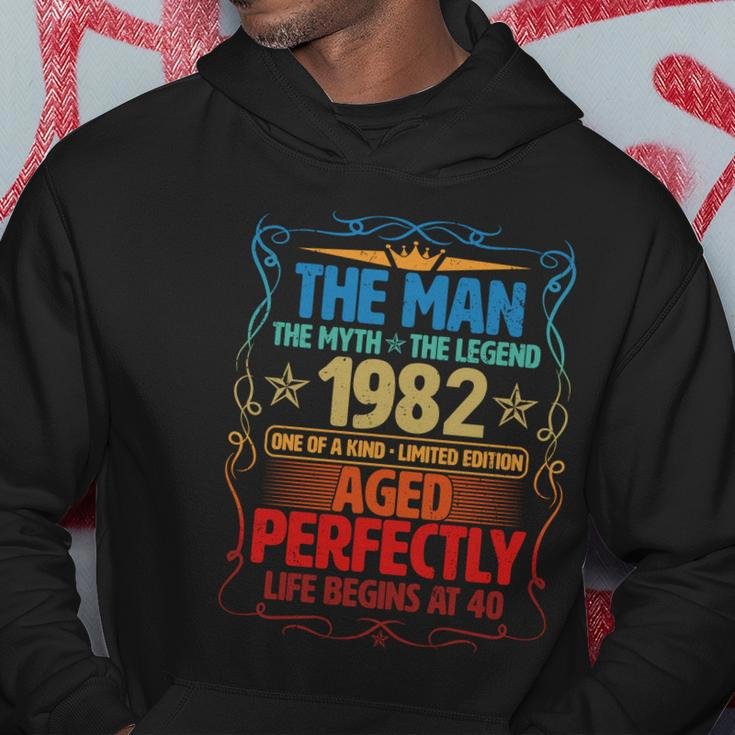 The Man Myth Legend 1982 Aged Perfectly 40Th Birthday Hoodie Unique Gifts