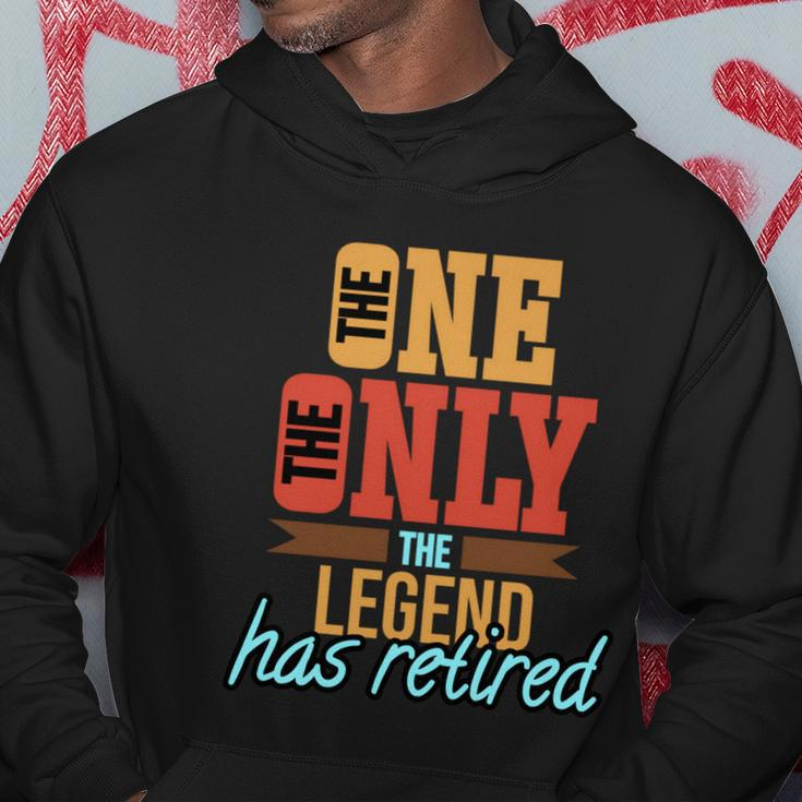 The One The Only The Legend Has Retired Funny Retirement Shirt Hoodie Unique Gifts