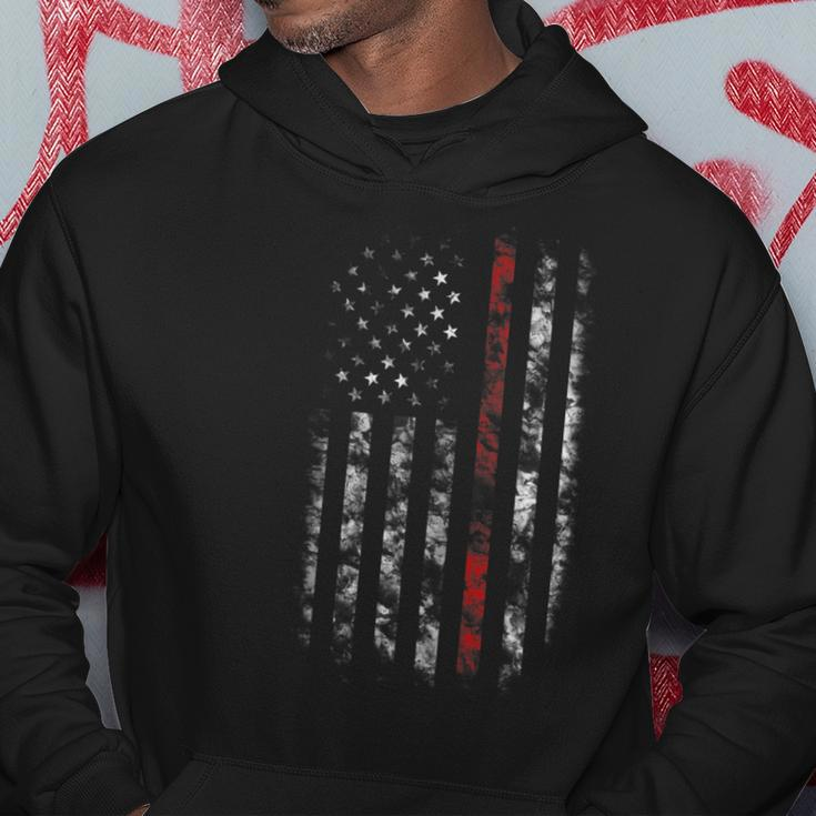 Thin Red Line Fire Fighter Hoodie Funny Gifts