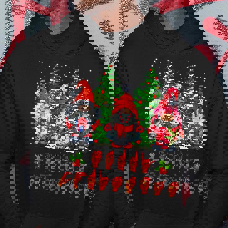 Three Gnomes Pride Asl Sign Language Merry Christmas 2022 Men Hoodie Personalized Gifts