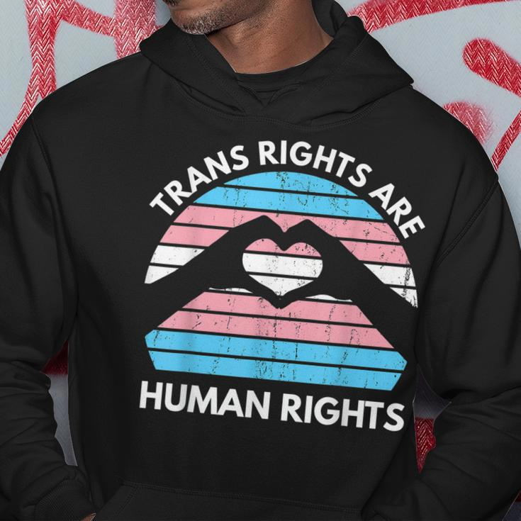 Trans Rights Are Human Rights Lgbqt Transgender Hoodie Unique Gifts