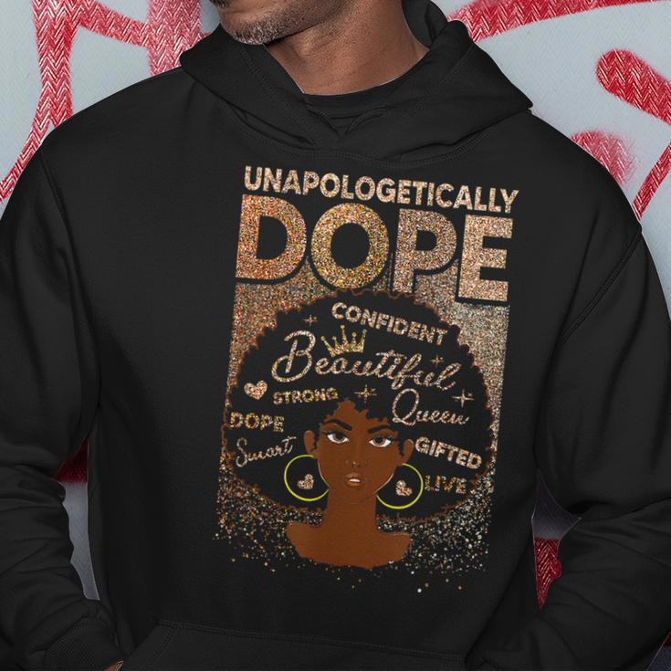 Unapologetically Dope Black Afro Women Black History Month V2 Hoodie Funny Gifts