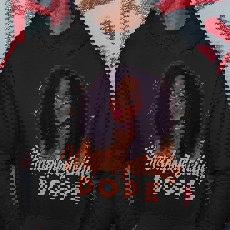 Unapologetically Dope Black Pride Melanin Afro Black History Hoodie Personalized Gifts