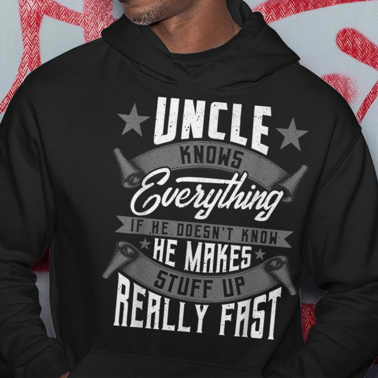Uncle Knows Everything Funny Uncle Fathers Day Gifts Gift For Mens Hoodie Unique Gifts