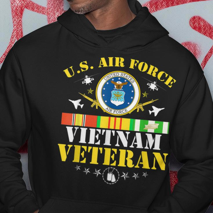Us Air Force Vietnam Veteran Usa Flag Vietnam Vet Flag Hoodie Funny Gifts