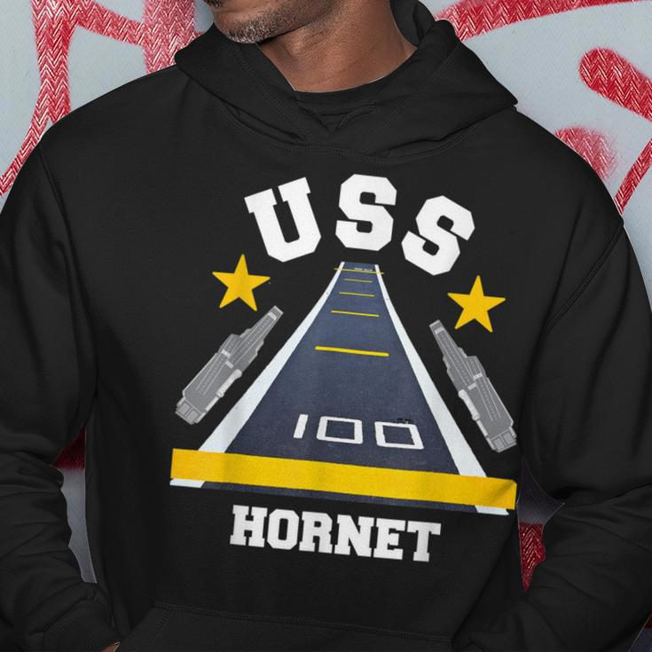 Uss Hornet Aircraft Carrier Military Veteran Hoodie Funny Gifts