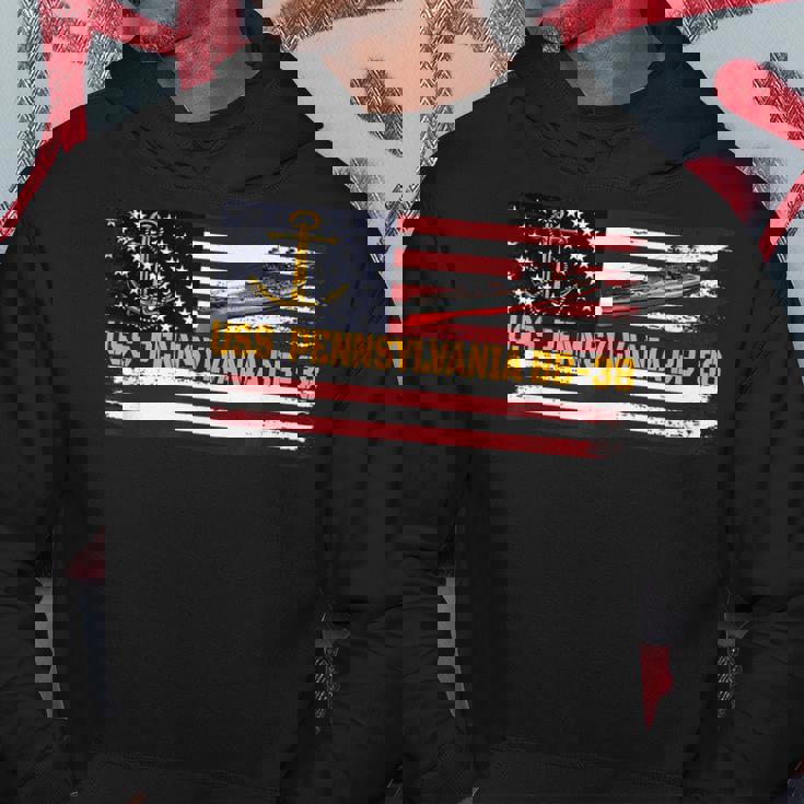 Uss Pennsylvania Bb-38 Ww2 Battleship Warship Veteran Father Hoodie Personalized Gifts