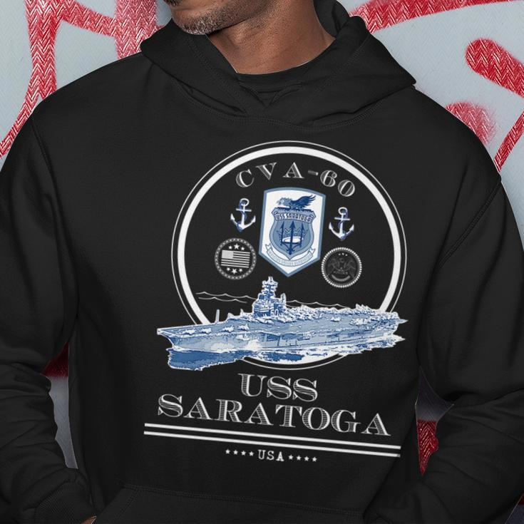 Uss Saratoga Cva-60 Naval Ship Military Aircraft Carrier Hoodie Funny Gifts