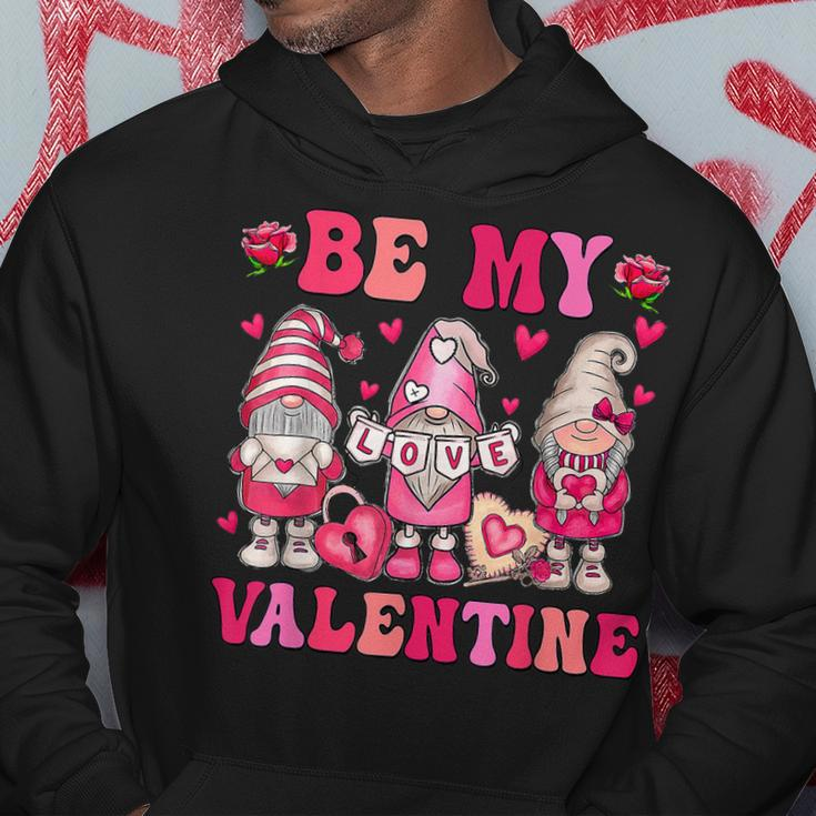 Valentines Day Gnome Be My Valentines Couple Gnome Heart Hoodie Funny Gifts
