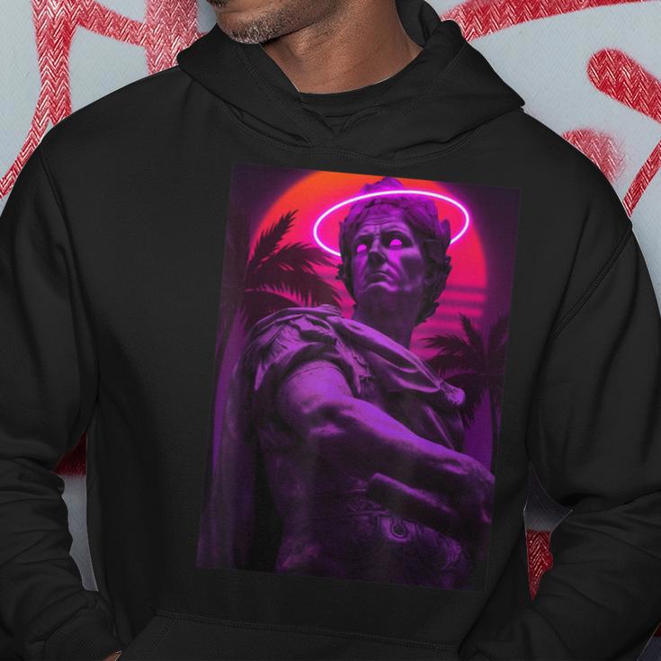 Sweatshirt Rétro Synthwave – Motif Coucher De Soleil Et Voiture Sport – Style Années 80 Pour Fans De Musique électronique