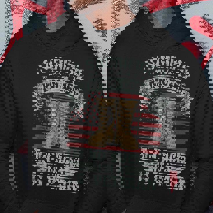Veterans Are Not Suckers Or Losers I Sacrificed Perfect Gift Men Hoodie Graphic Print Hooded Sweatshirt Funny Gifts