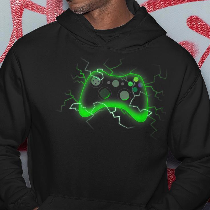 Video Game Controller Shock Lightning Bolt Gaming Gamer Hoodie Lustige Geschenke