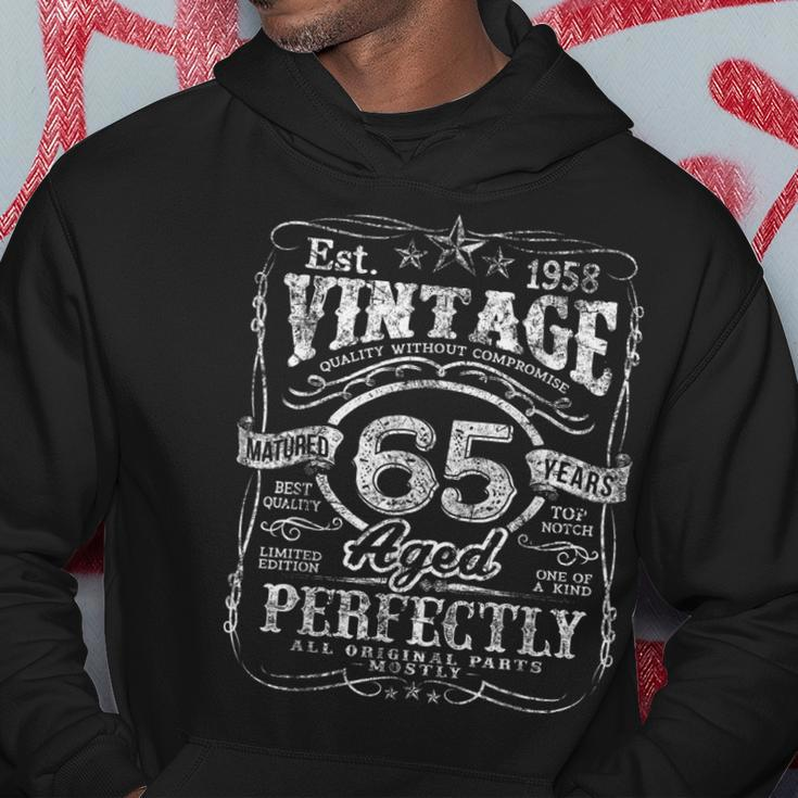 Vintage 1958 Limited Edition 65 Year Old 65Th Birthday Mens Hoodie Unique Gifts
