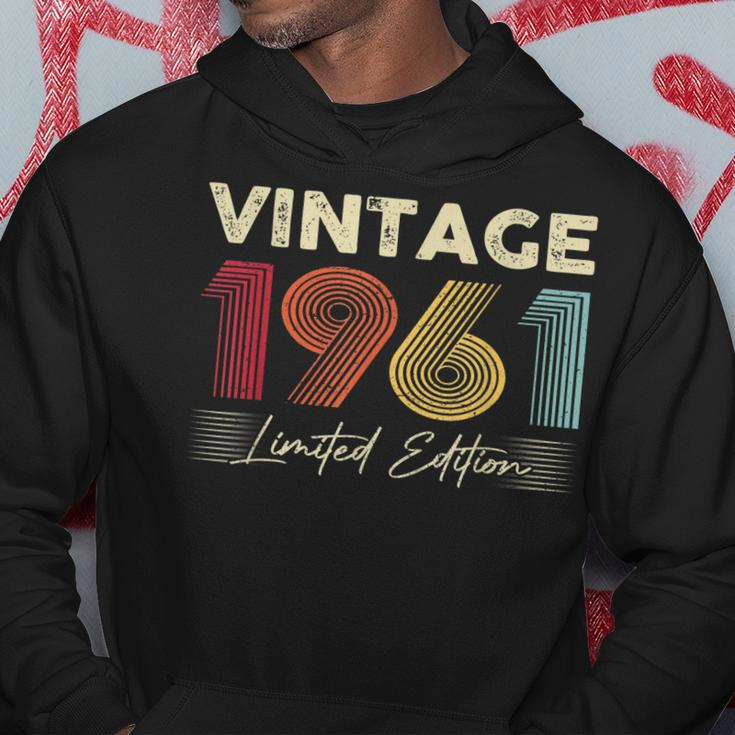 Vintage 1961 Wedding Anniversary Born In 1961 Birthday Party Hoodie Funny Gifts