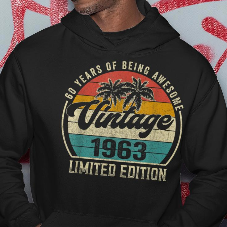 Vintage 1963 Birthday Gifts For Men 60Th Bday 60 Year Old Hoodie Unique Gifts
