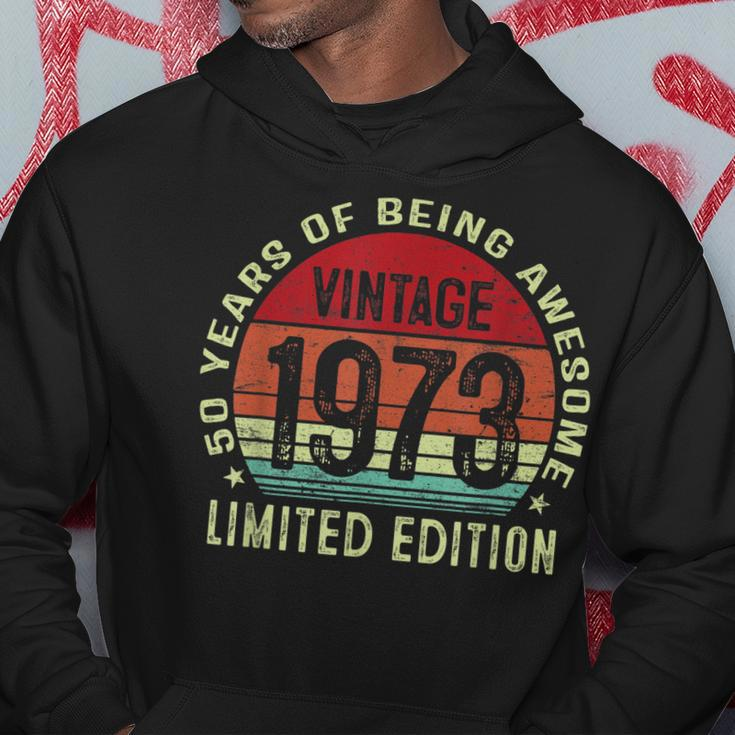 Vintage 1973 Made In 1973 50 Years Old 50Th Birthday Men Hoodie Unique Gifts