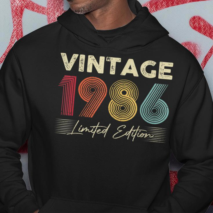 Vintage 1986 Wedding Anniversary Born In 1986 Birthday Party V2 Hoodie Funny Gifts