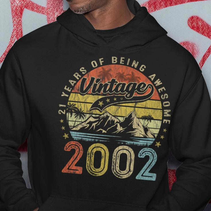 Vintage 2002 21 Years Old Of Being Awesome - Birthday Hoodie Unique Gifts