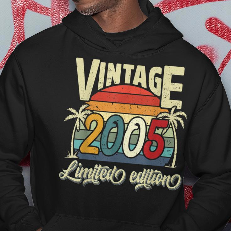 Vintage 2005 18Th Birthday Limited Edition 18 Years Old Bday Hoodie Unique Gifts