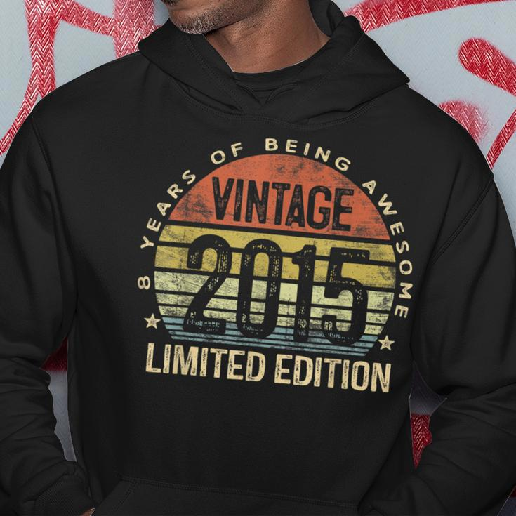 Vintage 2015 Limited Edition 8 Year Old Gifts 8Th Birthday Hoodie Unique Gifts