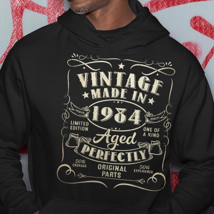 Vintage 39Th Birthday Decorations Men Funny 1984 39 Birthday Hoodie Unique Gifts