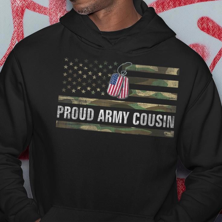 Vintage American Flag Proud Army Cousin Veteran Day Gift Hoodie Funny Gifts