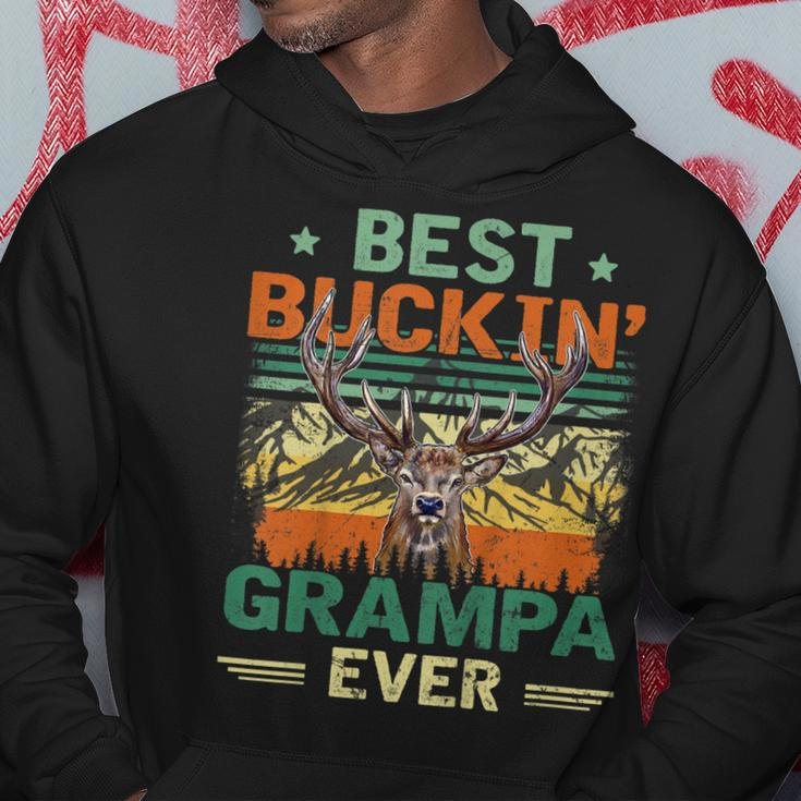 Vintage Best Buckin Grampa Ever Deer Hunters Father Day Gift Hoodie Unique Gifts