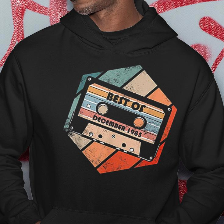 Vintage Best Of December 1985 Cassette Retro Birthday Tape Men Hoodie Personalized Gifts