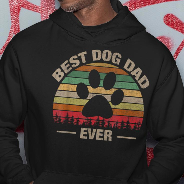 Vintage Best Dog Dad Ever Dog Daddy Father Gift Men Gift For Mens Hoodie Unique Gifts