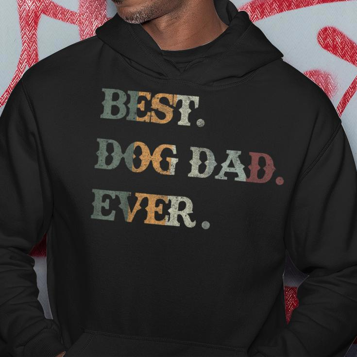 Vintage Best Dog Dad Ever Dogs Father Owner Fathers Day Gift For Mens Hoodie Unique Gifts