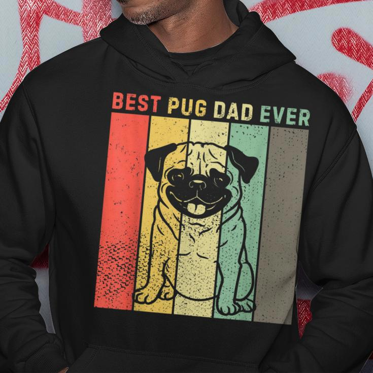 Vintage Best Pug Dog Dad Ever Gift Men Hoodie Unique Gifts