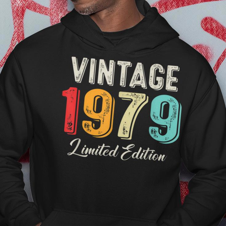 Vintage Born In 1979 Birthday Year Party Wedding Anniversary Hoodie Funny Gifts