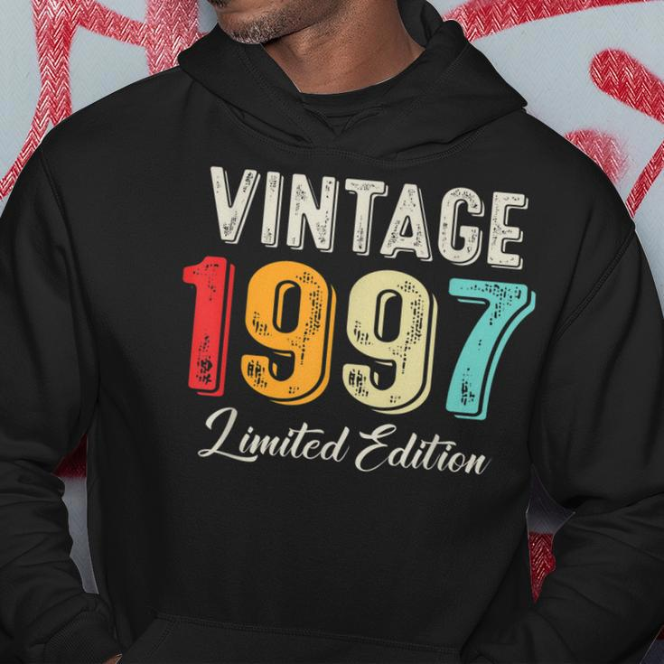 Vintage Born In 1997 Birthday Year Party Wedding Anniversary Hoodie Funny Gifts