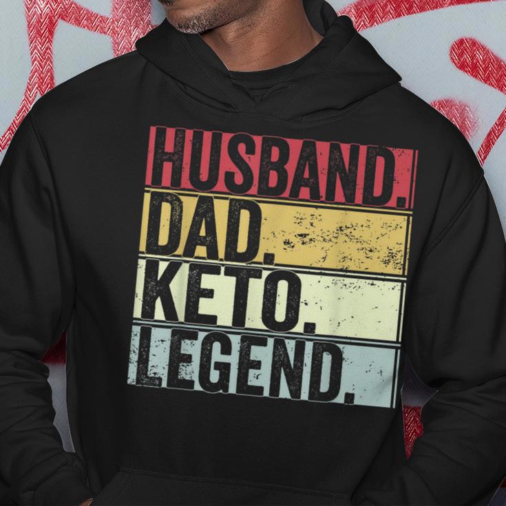 Vintage Ehemann Papa Keto Legende Hoodie, Lustiges Vatertagsgeschenk Lustige Geschenke