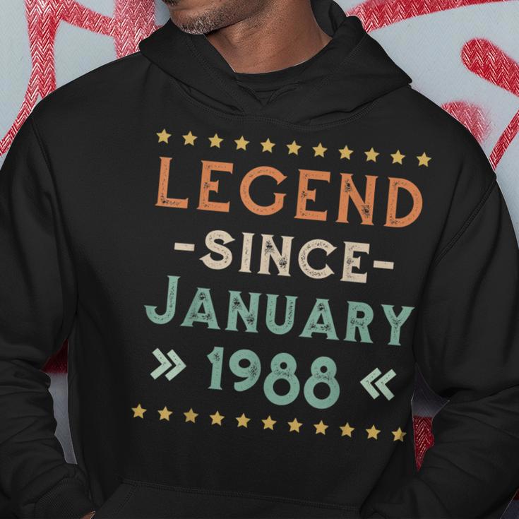 Vintage Legend Since Januar 1988 Geburtstag Männer Frauen Hoodie Lustige Geschenke