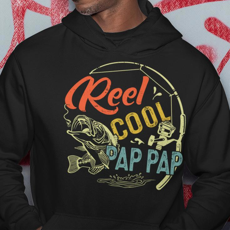 Vintage Reel Cool Pap Pap Fathers Day Fishing Fisher  Hoodie Personalized Gifts