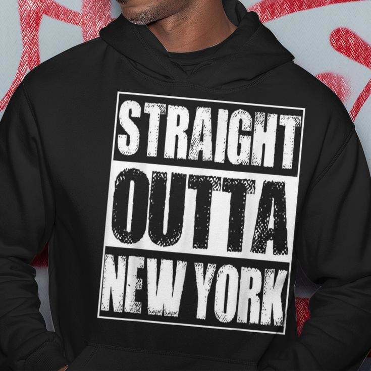 Vintage Straight Outta New York Gift Hoodie Funny Gifts
